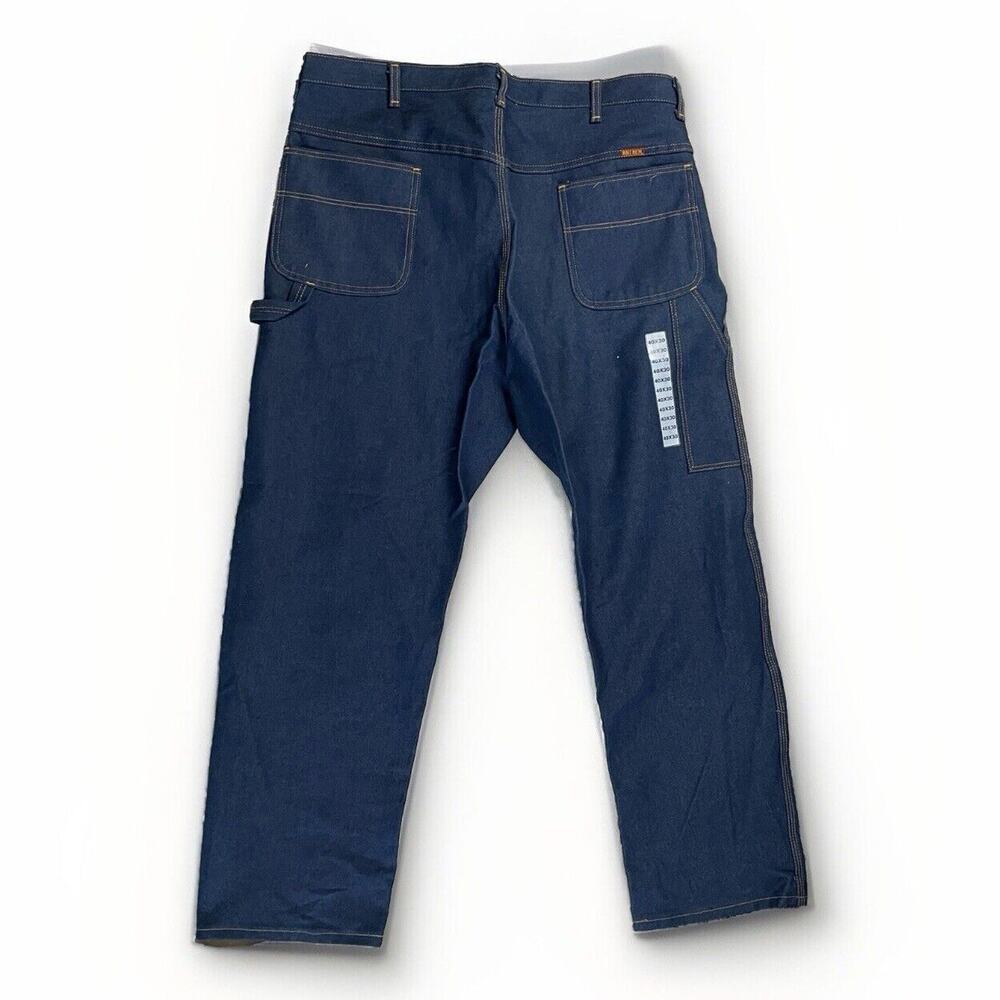 Vintage NWOT Big Ben Dark Denim Utility Jean Mens Sz 40x30 Blue Cotton Deadstock - Picture 3 of 14